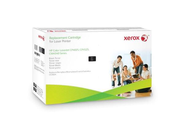 Xerox HP CLJ-CP4025/4225 CE260A 8.500 sider ved 5% dekning. 